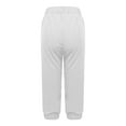 thumbnail image 5 of Jsaierl Womens Capri Pants Summer High Waist Capri Shorts Petite Wide Leg Cotton Skimmer Pants Lounge Solid Color Lightweight Capris Women's Capris Under 10, 5 of 7