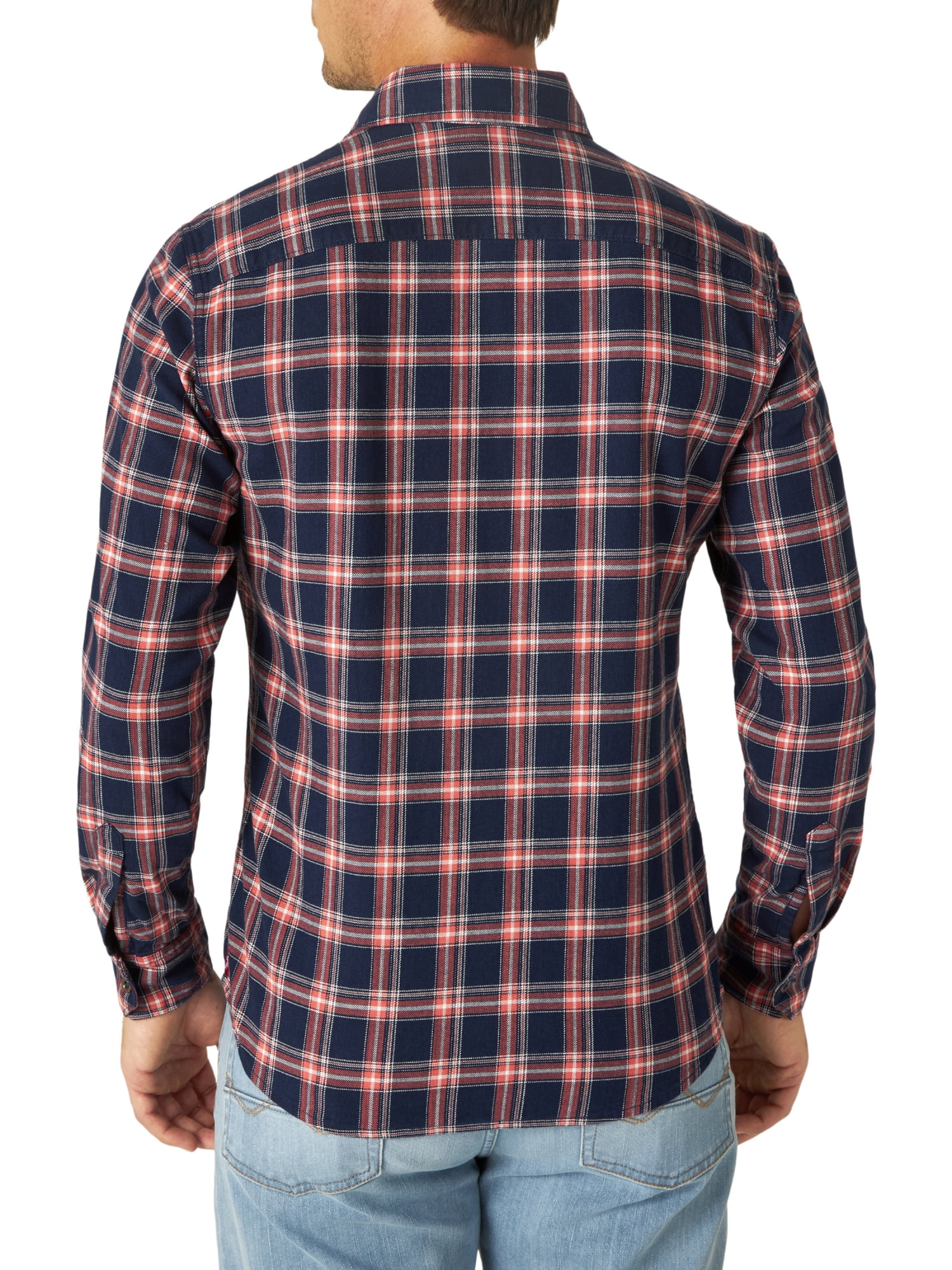 Wrangler Men's Premium Slim Fit Plaid Shirt
