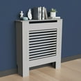 thumbnail image 3 of LUVODI 30.7x7.5x36.22 inch Grey Horizontal Radiator Cover Grill Shelf Cabinet MDF Wood Modern Traditional Furniture, 3 of 11