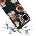 thumbnail image 5 of iPhone 11 Case, Kaesar Slim Hybrid Dual Layer Shockproof Hard Cover Graphic Fashion Cute Colorful Silicone Skin Cover Armor Case for iPhone 11 (Black Marble Flower), 5 of 5