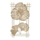 thumbnail image 2 of Decoración de la hoja de ginkgo, escultura de pared 3d de metal dorado multipósito minimalista para hotel, 2 of 7