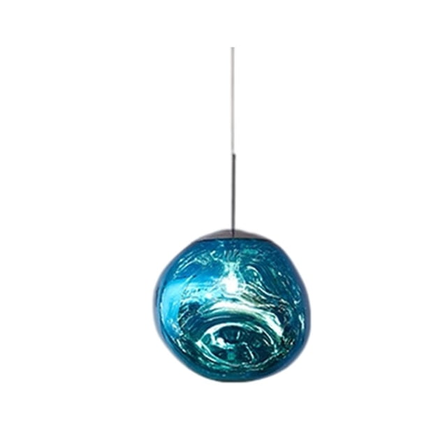 de cristal nórdica Lámpa colgante creativa Lámpa Azul 15 cm Yuyangstore Colgante de luz