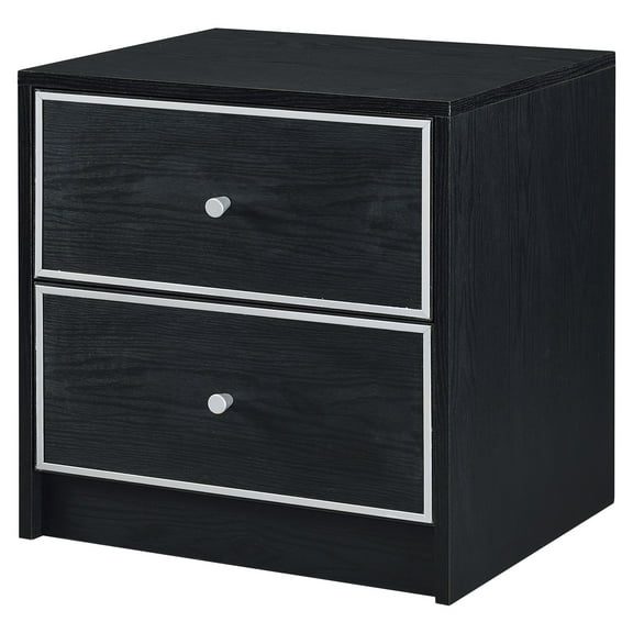 ACME Jabir Rectangular Accent Table in Black and Silver