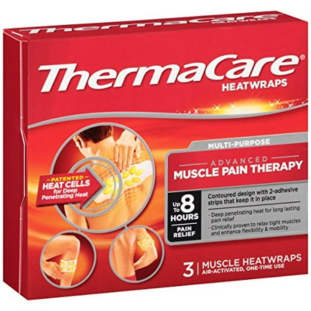 - ThermaCare Heat Wraps Advanced Muscle Pain Therapy 3 Wraps