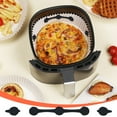 thumbnail image 6 of Air Fryer Magnet 4 Sets Of Silicone Buckle Hold Parchment Paper Liners Prevent Fire Hazard & Food Covering - High Temp Food Grade Silicone, 6 of 6