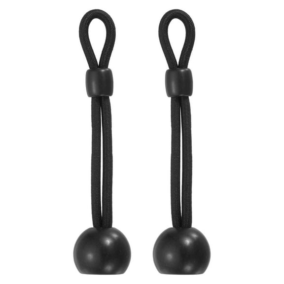 2Pcs 4" Bungee Tie Down, Sun Shade Tie Down Straps Replacement Parts, Black