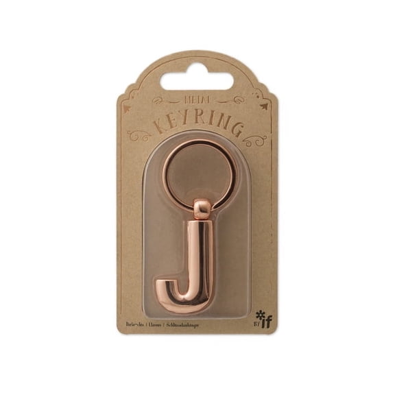 Copper Letter Keyrings Letter J (Other)