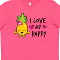 thumbnail image 4 of Inktastic I Love My Pappy with Pineapple Youth T-Shirt, 4 of 5