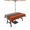 Orange, variant on Outdoor Tablecloth with Umbrella Hole, Yellow Grey Spillproof Waterproof Outdoor Table Cover, Vintage Stripe Farmhouse Wood Grain Ombre Patio Tablecloths for Party Picnic Camping, Rectangle 60"x120"
