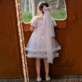 thumbnail image 4 of Sanrios Anime Girls Dress Kuromi Melody New Cute High-Quality Dress Summer Kid's Gauze Skirt Lights Princess Short Sleeve Dress, 4 of 5