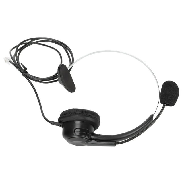 Gupbes Telephone Headset RJ9 Earphone With 330° Adjustable Microphone For Home And Call Center Office Landline Phone,Phone Headset,RJ9 Phone Earphone