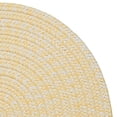 thumbnail image 2 of Colonial Mills 8' x 11' Yellow and White All Purpose Handcrafted Reversible Oval Area Throw Rug, 2 of 2