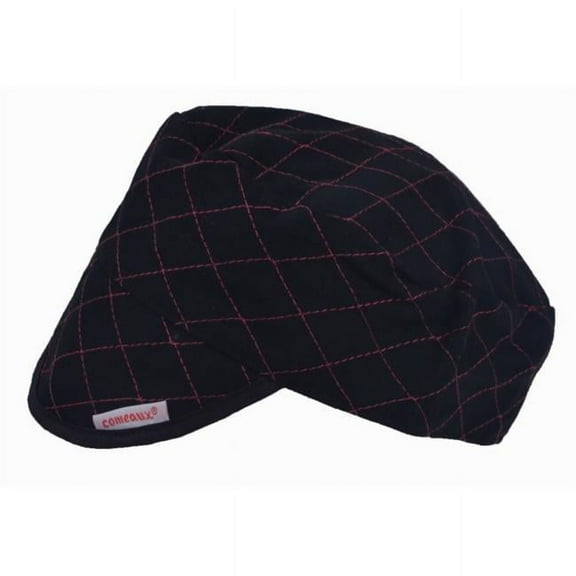 Comeaux Caps 118-BC-600-7-7-8 7.87 in. Quilted Cap - Black