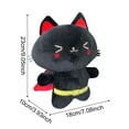 thumbnail image 2 of Adorable Superhero Black Cat Plush Toy with Cape Soft and Cuddly Stuffed Animal for Kids and Adults, 12 Inches, 2 of 5