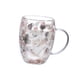 thumbnail image 5 of Taza de vidrio de doble pared BLESIY 300 ml tazas de té resistentes al calor Estilo B Taza de café, 5 of 8