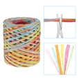 thumbnail image 4 of Uxcell 219 Yards Raffia Ribbon Raffia Craft Ribbon Paper Twine Wrapping Ribbon, Light Blue/Green, 4 of 7