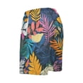 thumbnail image 5 of Men’s Sleep Shorts Relaxed Fit Lounge Pants with Pockets Mens Pajama Loungewear Home Wear Comfort Colorful Various Leaves Small, 5 of 7