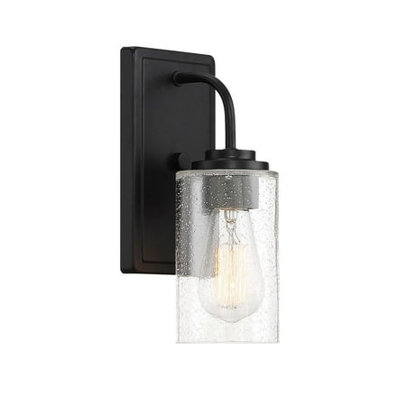 

96401-MB-Designers Fountain-Logan - One Light Wall Sconce-Matte Black Finish