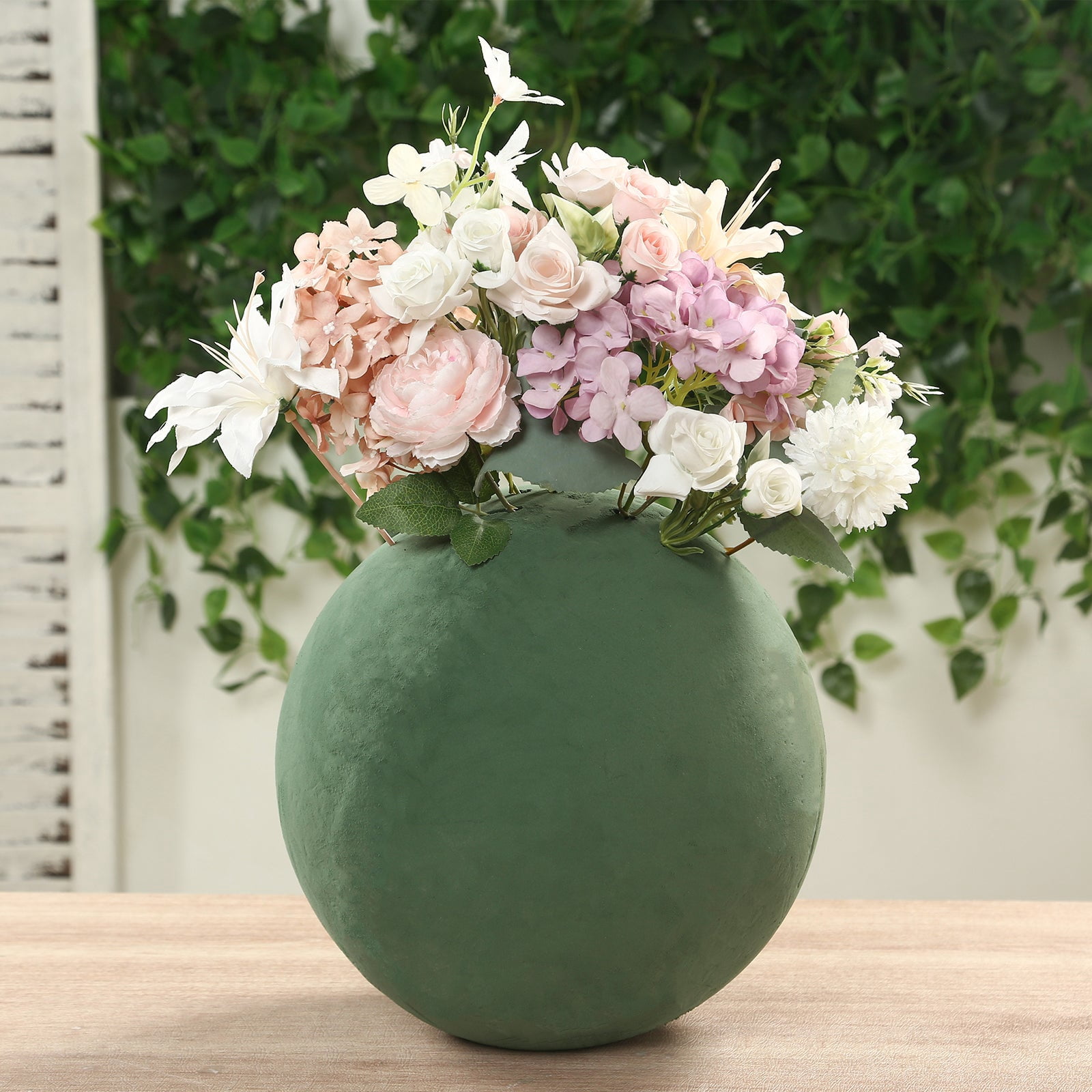 Efavormart Green DIY Flower Arrangements Craft Foam Ball, Smooth Floral Foam Ball 12"