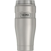 Thermos Stainless King Vacuum Insulated Stainless Steel Tumbler, 16oz, Matte Stainless Steel