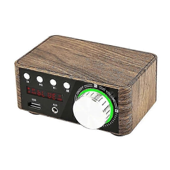50w   50w 100w Bluetooth 5.0 Amplifier Digital Audio Power Amp Class D Usb Aux Tf Home Theater Hifi Stereo Wood