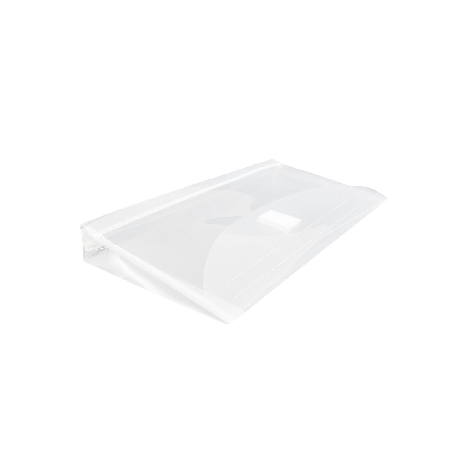 JAM Paper JAM Paper Plastic Envelopes with Hook & Loop Closure #10 Booklet Wallet 5.25 x 10 with 1 Inch