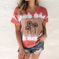 thumbnail image 2 of Women Summer Crewneck Tshirt Tops Casual Trendy Loose Fit Tunic Tees Ladies Short Sleeve Comfy Sweatshirts Blouses, 2 of 4