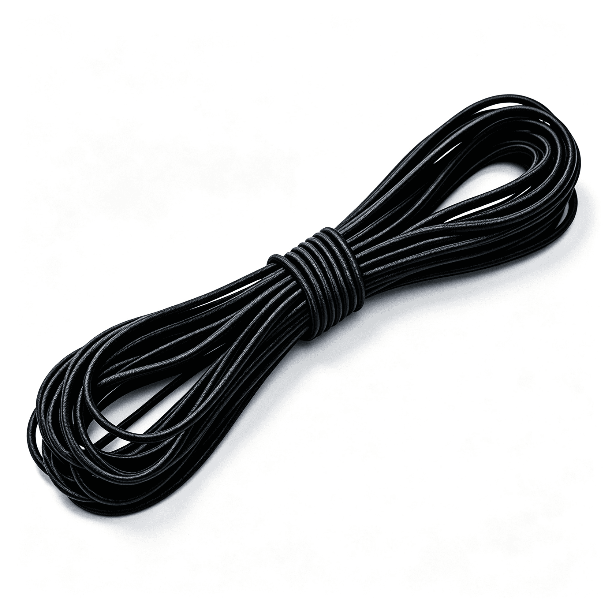 MISSMILE Elastic Bungee Cord 1/8 X 50&rsquo; Heavy Duty Bungie Cord(Black) | Kayak Stretch String Rope Shock Cords For Kayak Strap Tarp Tie Down Canopy Boating Camping Tent Crafting Patio