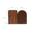 thumbnail image 7 of Masteelf Black Walnut Bookends Book Supports Rack Organizer Stand for Office and School Head, 7 of 7