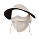 thumbnail image 3 of Mascarilla facial ligera y transpirable con protección total para correr en la playa. blanco, 3 of 9