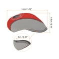 thumbnail image 2 of Unique Bargains Protection Sleeve Visible Window Golf Club Iron Head Cover Gray, Red 10Pack, 2 of 6