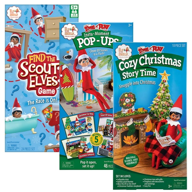 The Elf on the Shelf SEAP Set of 3: Find the Scout Elves Game, SEAP ...
