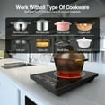 thumbnail image 7 of VBGK Portable Induction Cooktop European Plug Countertop Burner 2000W Infrared cooker, 220V for All Pans, 7 of 7