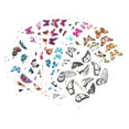 thumbnail image 3 of Calcomanías de agua Macarena 30 hojas diseños de mariposas en 3D para decoración de uñas, 3 of 8
