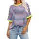 thumbnail image 1 of Fiudx Ofertas Flash Artículos En Oferta Camiseta de Manga Corta con Cuello Redondo y Estampado Cómoda Informal para Mujer a La Moda, 1 of 5