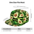 thumbnail image 6 of Uemuo Avocado Green Striped Pattern Women's Baseball Cap,Straight Brim Hat,Golf Dad Hat,Travel Hat,Sun Protection Cap,Everyday Accessory, 6 of 9