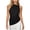 Black, variant on Women's One Shoulder Asymmetric Hem Sleeveless Top