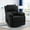 Black, variant on YSICK Small Swivel Rocker Recliner Chair for Small Spaces Linen for Living Room,Khaki