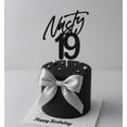 thumbnail image 4 of Cake Topper Hequoyer Nasty 19 saludos a su 19 cumpleaños, 4 of 7