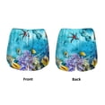 thumbnail image 4 of Disketp Corals and Tropical Fish Print Women's Shorts Workout Shorts for Athletic Gym Running Shorts with Phone Pockets Medium, 4 of 8