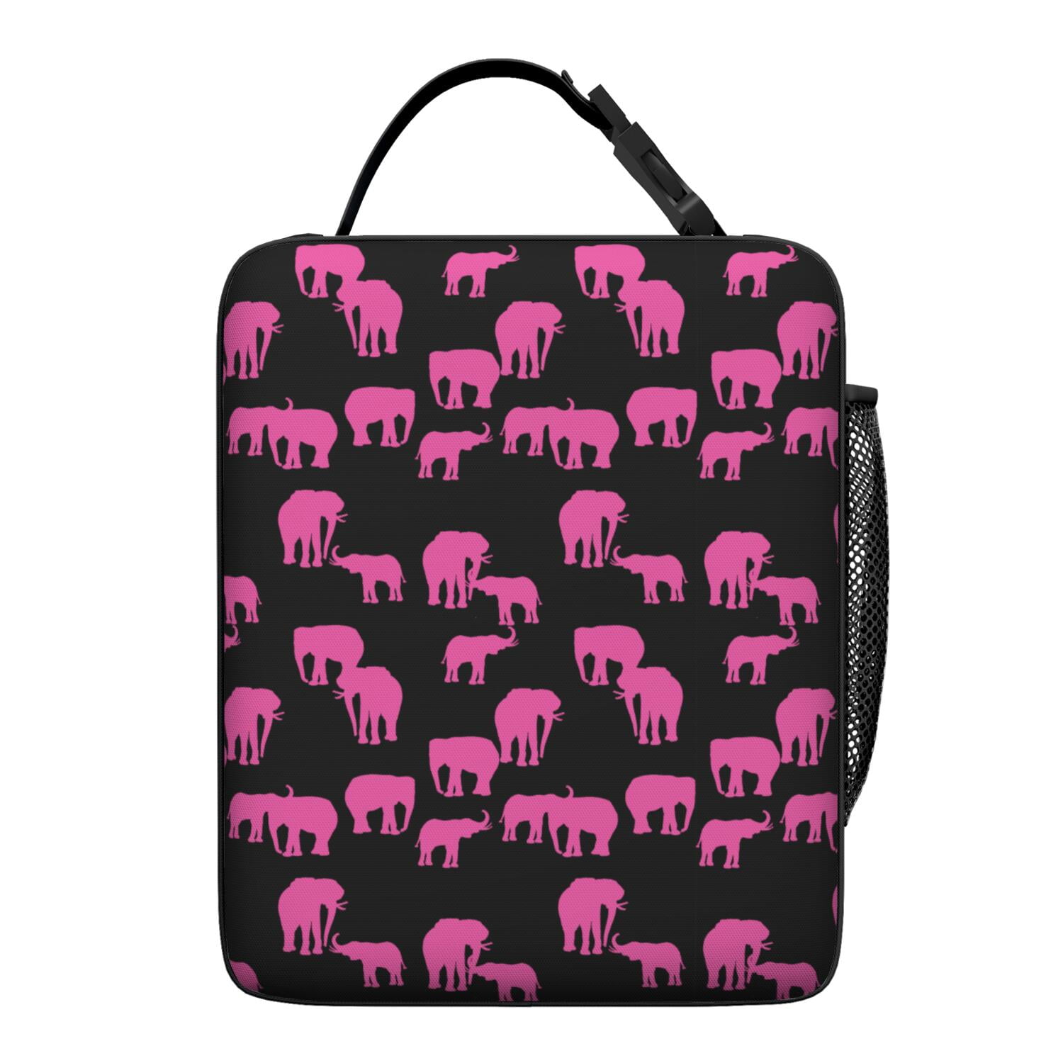 Bohemian Mandala Elephant Lunch Tote Bag, Spacious Waterproof Thermal Bento Bag with Retro Ethnic Floral Pattern, Insulated Cooler for Women, Office, School, Outdoors