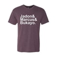 thumbnail image 2 of Wild Bobby, Jadon & Marcus & Bukayo, Sports, Men Premium Tri Blend Women, Vintage Purple, Medium, 2 of 5
