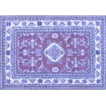 thumbnail image 1 of Ahgly Company Machine Washable Indoor Rectangle Geometric Blue Traditional Area Rugs, 5' x 8', 1 of 4