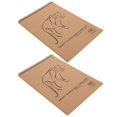 thumbnail image 3 of 2 cuadernos de dibujo de papel Kraft, bloc de dibujo retro grueso, cuaderno de espiral para dibujo artístico pintado a mano, 3 of 9
