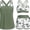 Green Palm Tree, variant on Women's three piece Tankini swimsuit - abdominal control vest with bra, moderate swimsuit with pockets, shorts, bottom 2026