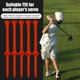thumbnail image 4 of tees de golf 30 piezas de palos de golf de altura ajustable para práctica de golf (rojo), 4 of 5