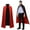 without Hooded-140cm, variant on Joyfy Adult Child Vampire Costume Accessories Halloween Vampire Cape for Transylvania Dracula Theme Party with Reversible Cape Cloak and Tattoo Scar-140cm