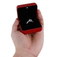 thumbnail image 6 of Luxury Ring Box With LED Light, Elegant Diamond Ring Case, For Unique Proposal, Engagement Or Wedding, Small, Velvet Interior Jewelry Display Gift Box For Promise Rings,Red, 6 of 8