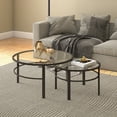 thumbnail image 2 of Evelyn&Zoe Gaia Round Nested Coffee Table, White, 2 of 11