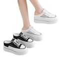 thumbnail image 5 of IEMIEMIEM Platform Mule Sneakers for Women Backless Chunky Sneakers Comfort Breathable Mesh Fashion Non-Slip Slip On Shoes Black 7 Wide, 5 of 7